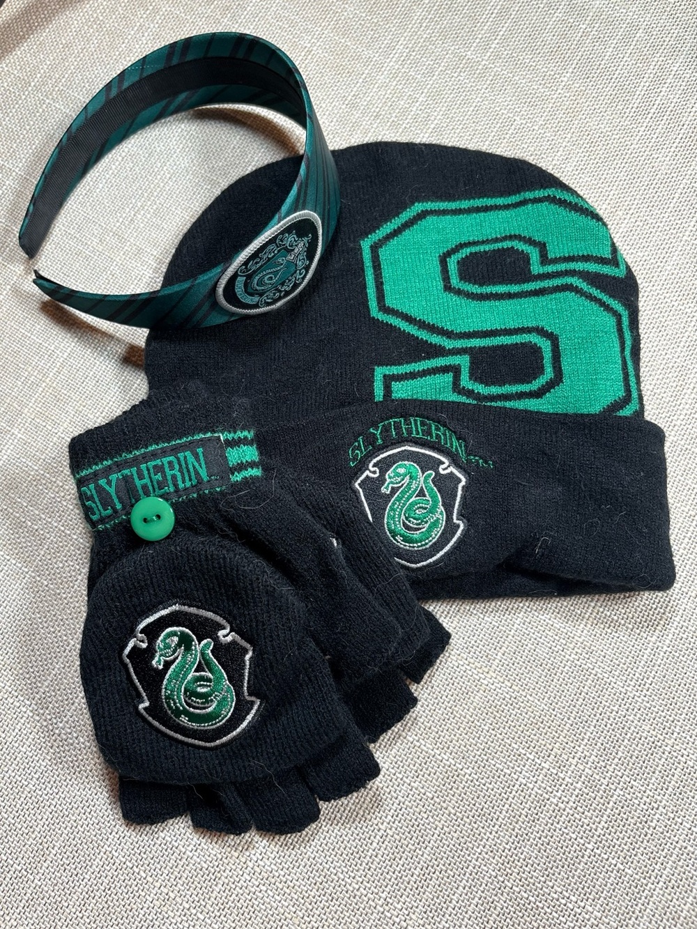 Danielle Nicole Emerald Slytherin Quilted Mini Backpack Plus Extras - Picture 6 of 16